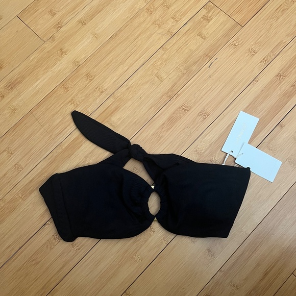 NWT L-Space Black Bikini Top - Picture 2 of 4
